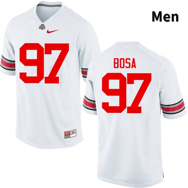 Ohio State Buckeyes Nick Bosa Men's #97 White Game Stitched College Football Jersey